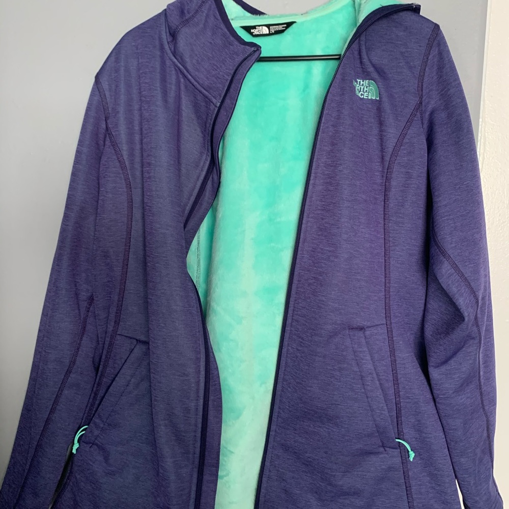 Purple north face jacket